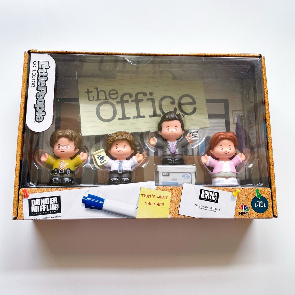 NIB Little People Collector The Office Michael Dwight Pam Jim